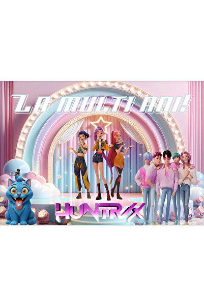 VIODESIGN Fototapet aniversar, autoadeziv, K-Pop Demon Hunters , multicolor, ...