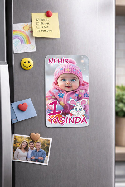LOVE Kişiye Özel Resimli Doğum Günü Magneti Doğum Günü10 Temalı 8x6 Cm 15 Adet