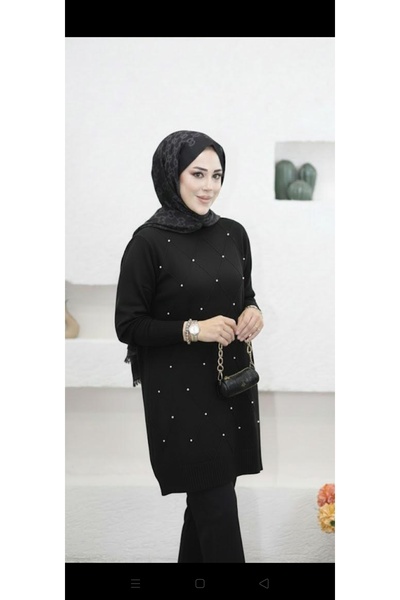 nilsha merserize taşlı tunik