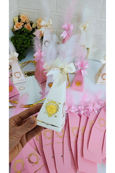 Hediye Atölyem 15 adet külah lokumluk mevlid hediyelik lokumluk bebek şekerle...