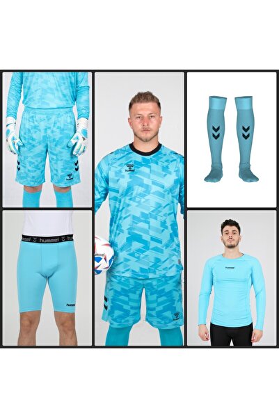 hummel LİNE KALECİ FORMASI 5 Lİ TAKIM FORMA+ŞORT+İÇLİK+TAYT+ÇORAP