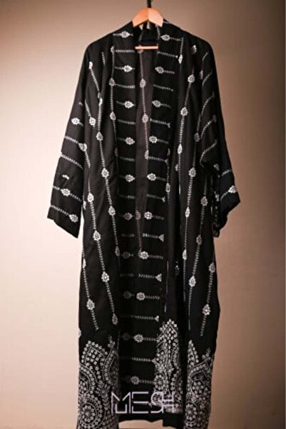 MESH sa Black Abaya/Jalabiya جلابيه/عبايه بشت اسود