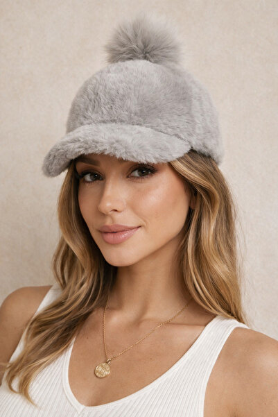 Luna PELUŞ KASKET ŞAPKA