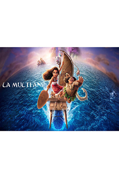 VIODESIGN Birthday photo wallpaper, self-adhesive, Moana, multicolor, 80x120 ...