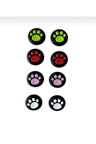 CRK TECH Ps5 Ps4 Ps3 Xbox One S x Ns 4 Çift Analog Koruyucu Desenli Gamepad S...