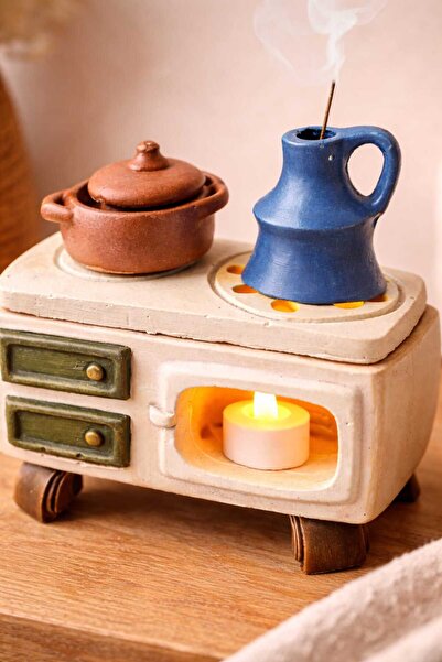 ABCPANO Nostalji Dekoratif Kuzine Soba Mumluk ve Tütsülük | El Yapımı | Dekor...