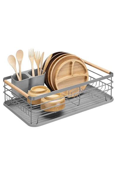 OEM Dish drainer, MOBEXPERT, Stainless steel, Matt grey, 42, 5x32x15, 5cm, Cu...