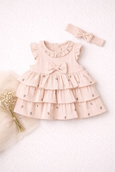 The Nest Kids Moonlight Whispers Organik Pamuk Bebek Elbise Bandana Seti Şık ...