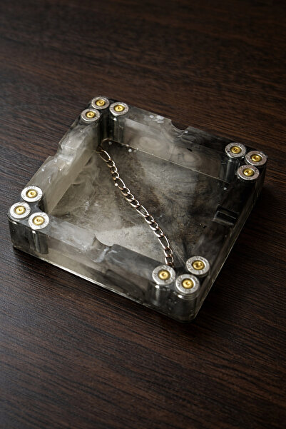 Çelik Black - White Ashtray - VİP Üründür