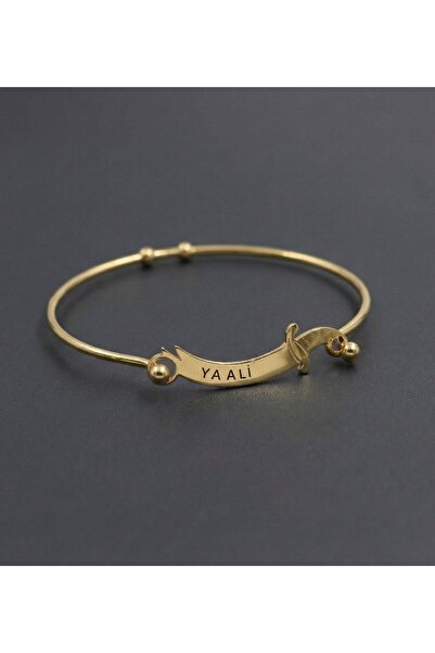 vegahediye v vega Zülfikar Kelepçeli Gold Renk Çelik Unisex Bileklik