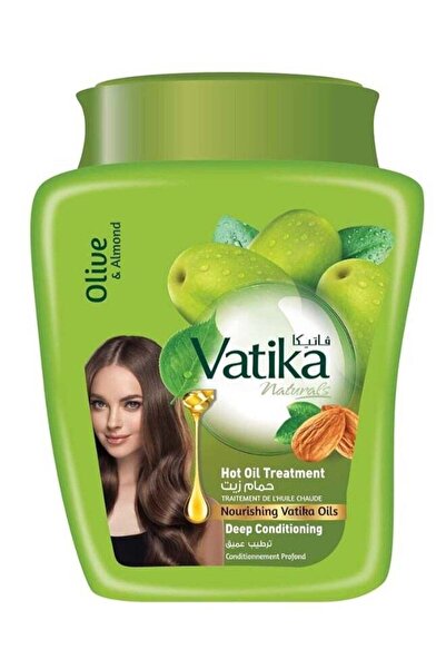 Vatika حمام زيت مرطب عميق بزيت الزيتون واللوز - 500 غرام