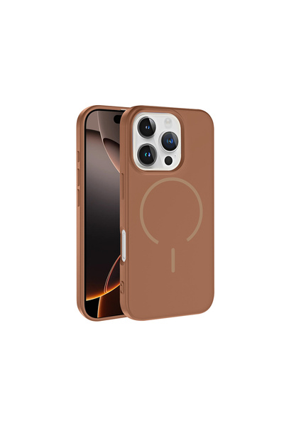 Başkenttekno iPhone 16 Pro Case Meta Launch M-Safe Camera Protection Velvet I...