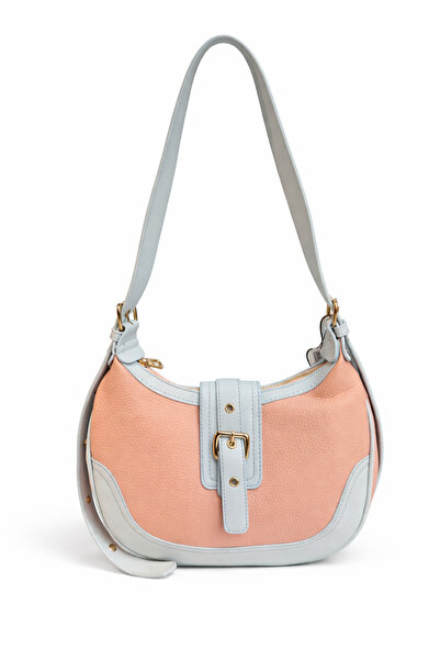 Tasarım Women's Powder Blue Buckle Shoulder Bag – Adjustable Strap
