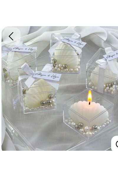 Sude Design 20 Boxed Mussel Candles # Gift # Mussel