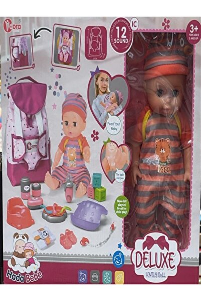 OEM Păpușă Bebeluș Deluxe Lovely Doll, cu Accesorii, Sunete, Funcție Hrănire ...