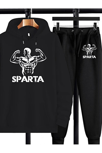 ibibik moda Women's Soarta Printed Hooded Tracksuit Set - Hooded Sweatshirt B...