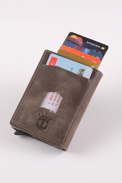 Ancora Leather Genuine Leather Crazy Leather Men's Wallet with Automatic Card...