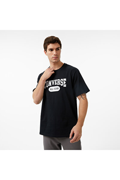 Converse Erkek Baskılı Siyah T-Shirt