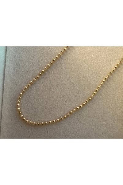 LUSORA ACCESORY Lusora Accessory-Altın Kaplama Küçük Top Detay Kadın Kolye – ...