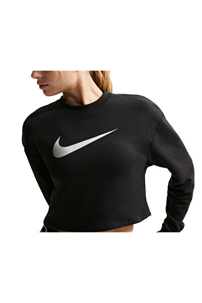 Nike W np df crew flc tt grx women's training sweatshirts