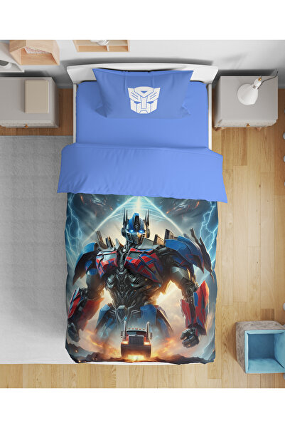 Erays Home Optimus Prime Transformers Patterned 3D Digital Printed Single Boy...