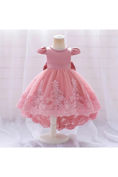 Zümrüt OyuncakStore Kız Çocuk Bebek Abiye Elbise DoğumGünü Kostüm Kıyafet - P...