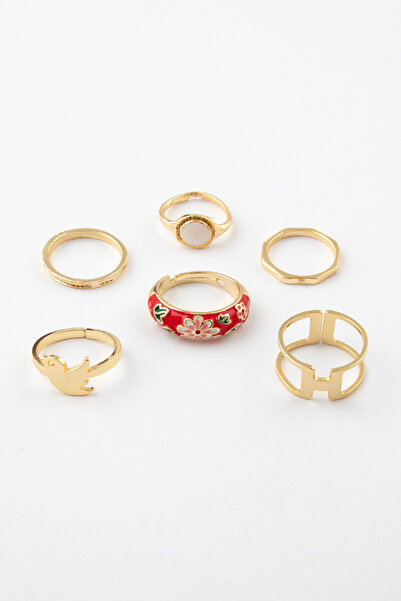 Sortie Aksesuar مجموعة خواتم من الفولاذ المقاوم للصدأ قابلة للتعديل مع زخارف ...