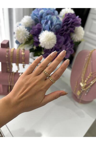 14K KAPLAMA ALTIN İŞÇİLİĞİ YILDIZ YÜZÜK