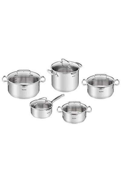 TEFAL Duetto Plus 10-Piece Stainless Steel Cookware Set