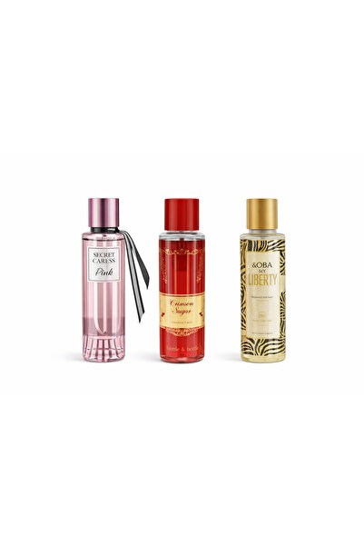 V.V LOVE Set 3 x Body Mist pentru femei, 750 ml