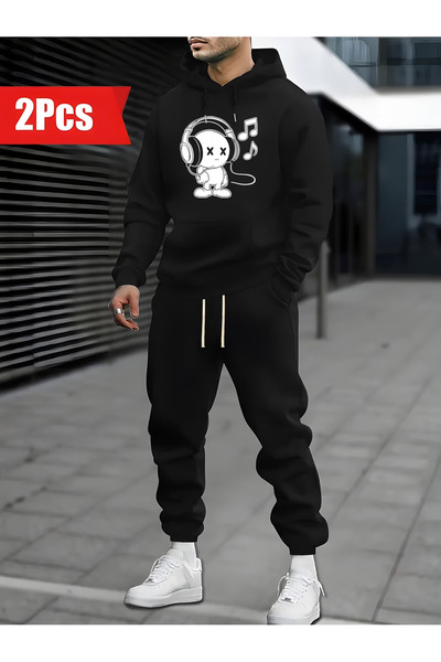 ibibik moda Sweatshirt sweatpants jogger special Printed tracksuit set Hooded