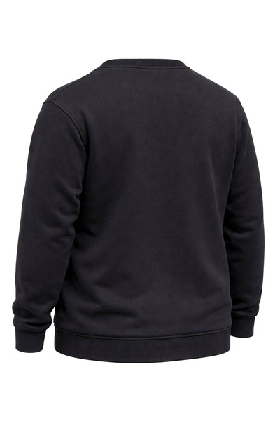 tambattal Swea tricou cu gât rotund, 3 fire, mărime mare, pentru iarnă (Croială largă și confortabilă)