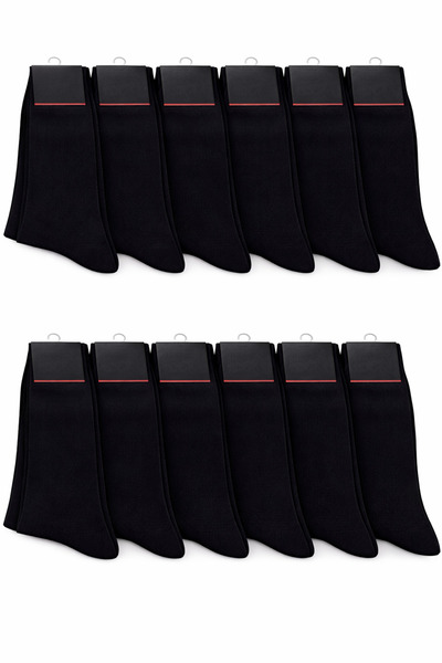 QULAT Βαμβάκι ζευγάρια ανδρικές κάλτσες 12 τεμαχίων – Ελαστικές που δεν συμπι...