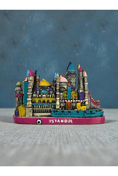 NazarNovaStore İstanbul Temalı Renkli Dekoratif Masa Süsü Magnet | Hediyelik ...