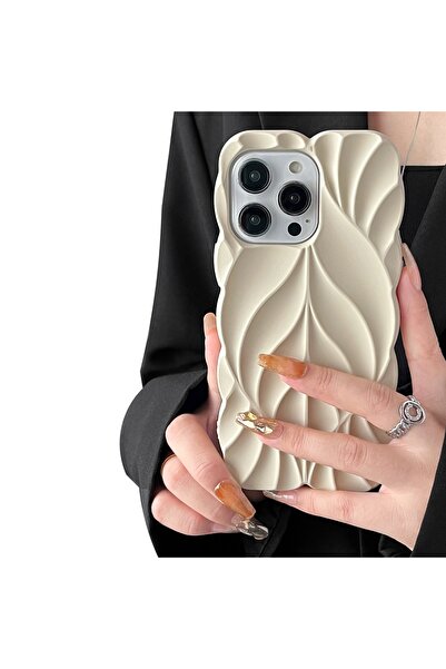 Olinza Shop iPhone Xr Compatible Wave Soft Gray Color Case