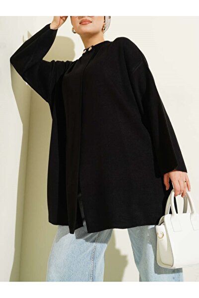 Burcia Double Button Knitwear Poncho