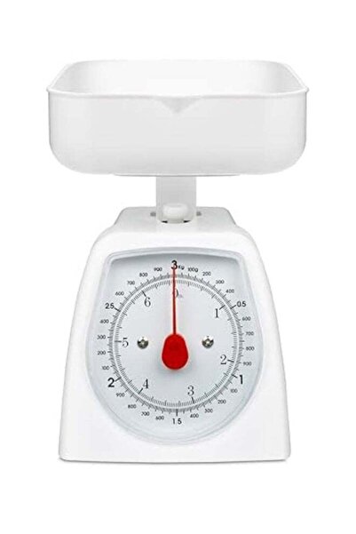 Generic Hanson H004 Kitchen Scale, 3 Kg, White