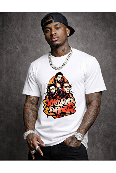 lovver HAJİME MİYAGİ PANDA RAP DESIGN SPECIAL TRICOU DIN BUMBAC CU IMPRIMARE ...