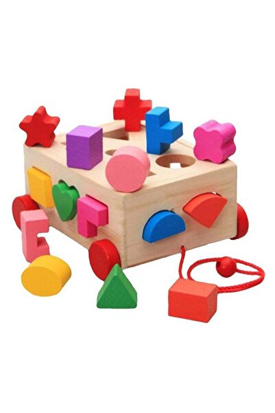 Beauenty صندوق ذكاء خشبي لفرز الأشكال والاستكشاف المستقل للأطفال