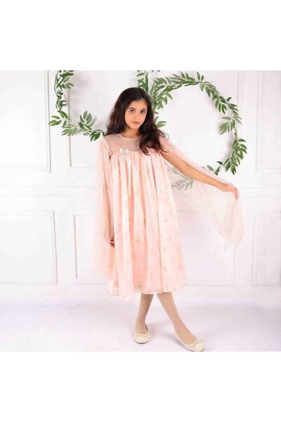 Mamnon Pink Printed chiffon dress