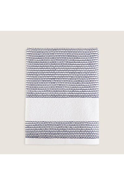 Chakra Albera Bath Towel 85X150Cm White/Marine Blue