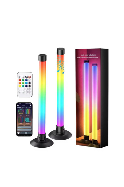 Produsinex Set of 2 smart RGB LED bars – ambient lighting, app and remote con...