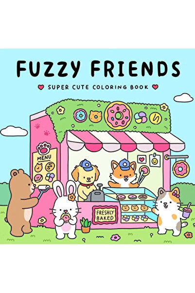 GENERAL Stress Relief Coloring Book for Adults & Teens - Cute Animal Characte...