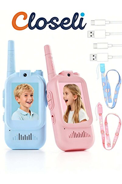 Closeli جهازان لاسلكيان، راديو ثنائي الاتجاه قابل لإعادة الشحن، ألعاب صوتية ل...