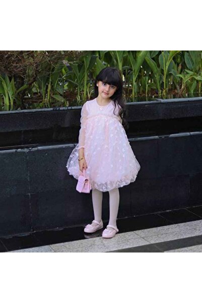 Mamnon Floral tulle dress with butterflies