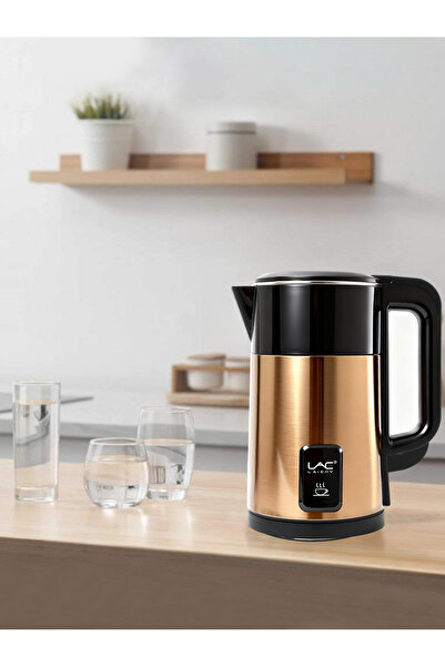 LAC LAICHY غلاية كهربائية سعة ٢ لتر، غليان سريع، إيقاف تشغيل تلقائي، تحافظ عل...