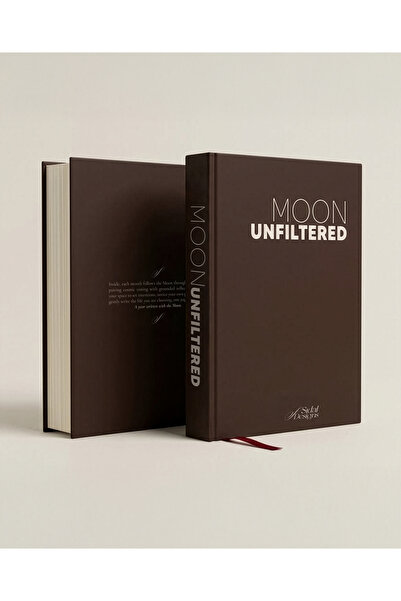 SIDAL DESIGNS Moon, Unfiltered Ay Fazları Ajanda & Günlük, Defter A5, SERT KAPAK