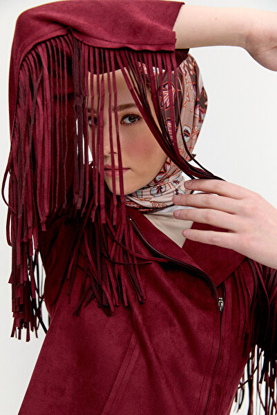 Setrms Süet Görünümlü Püsküllü Ceket