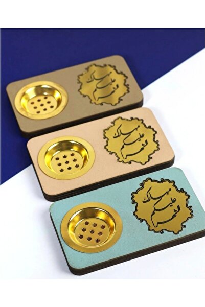 ceneric Ramadan favors: Wooden incense burners with the phrase "Blessed month...