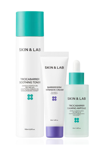 Skin&Lab Tricicabarrier Set – Toner + Ampoule + BarrierDerm Cream for Sensiti...